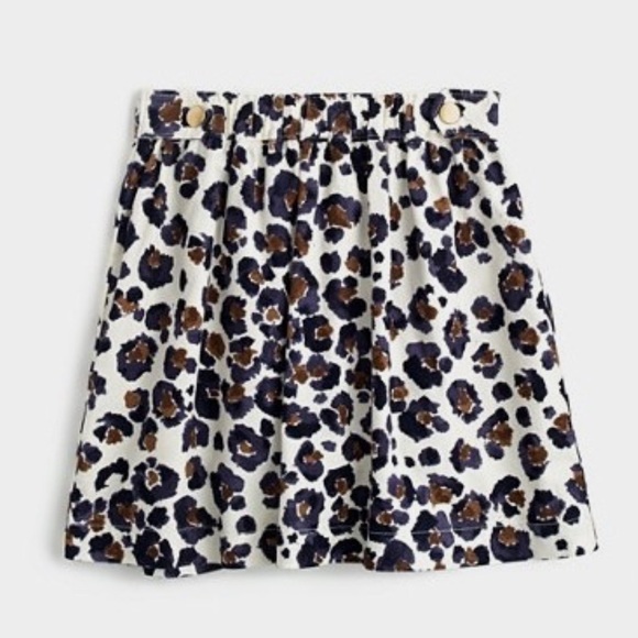 Crewcuts Other - J.crew crewcuts girls painted Leopard print skirt size 4-5